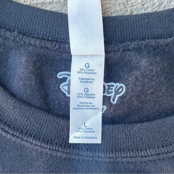 Disney Villains Sweatshirt Large Jerzees “It’s Fun Being Bad” Black Crewneck - Picture 8 of 10